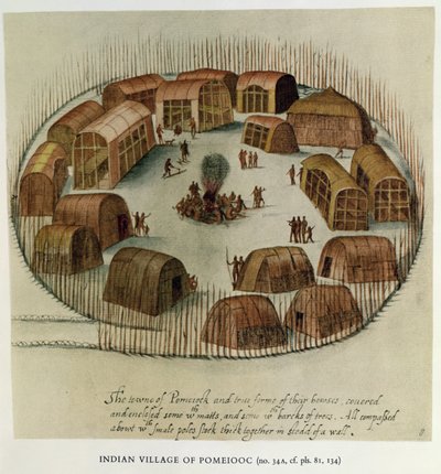 Indian Village of Pomeiooc by John White